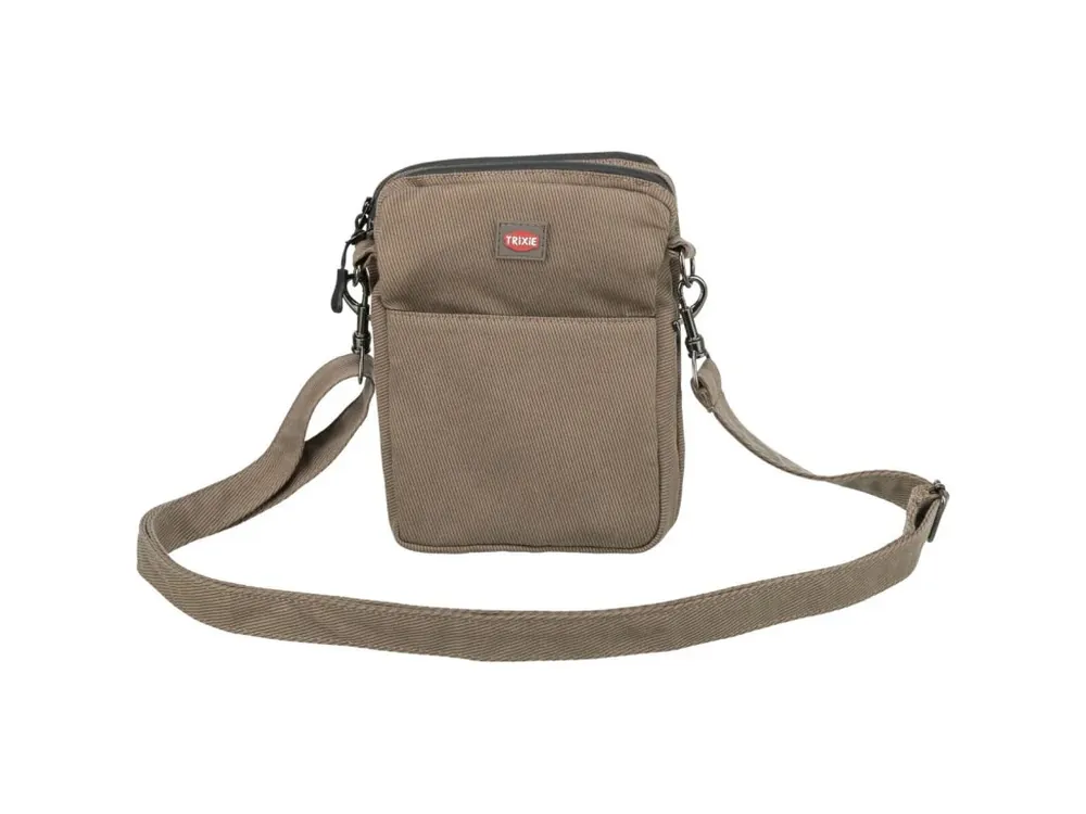 Kup Teď Taštička na pamlsky ø 16 × 21 cm, manšestrový vzhled, polyester, hnědá