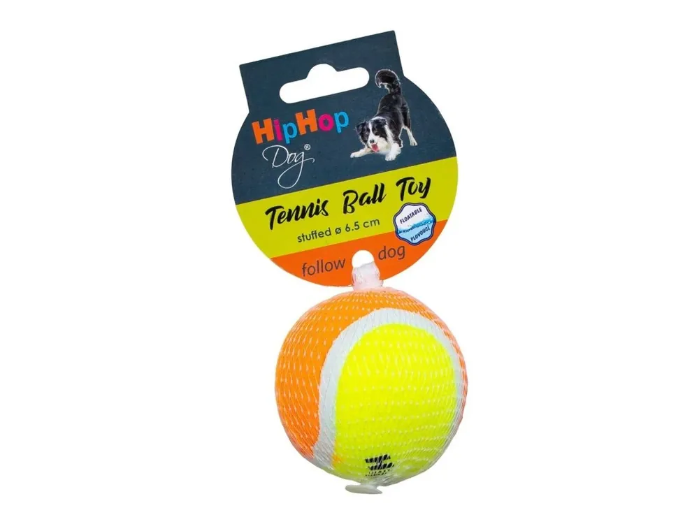 Tenisový míč plněný, plovoucí 6,5 cm HIPHOP DOG Must-Have