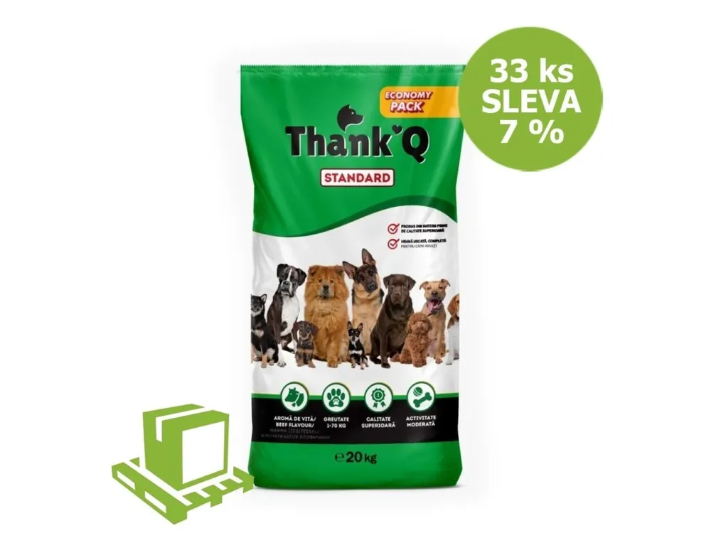 Must-Have Thank´Q Standard Dog Adult Hovězí 20 kg (paleta 33 ks) SLEVA 7 %