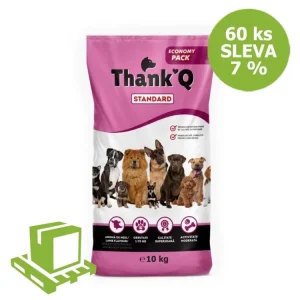 Cenově Výhodný Thank´Q Standard Dog Adult Jehně 10 kg (paleta 60 ks) SLEVA 7 %