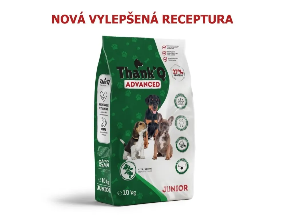 Thank’Q Advanced Dog Junior Hovězí 10 kg Sezónní Sleva