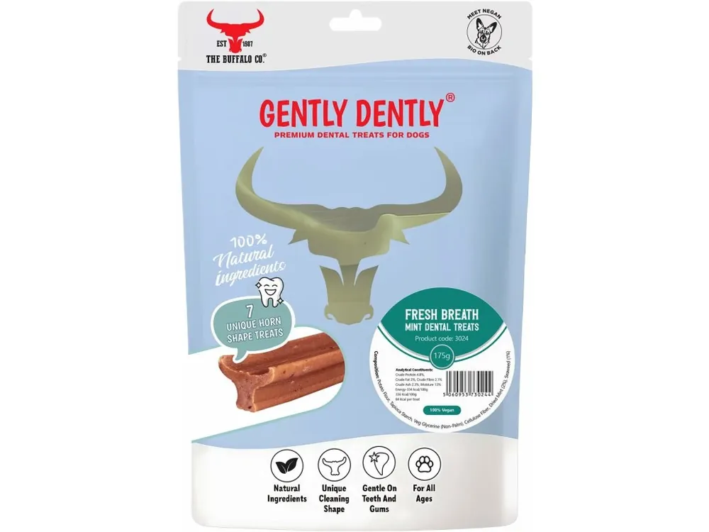 The Buffalo Co. Gently Dently Dentální pamlsky s mátou a mořskou řasou 175 g Značkový
