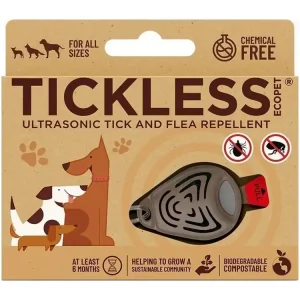 TICKLESS EcoPET® Ultrazvukový odpuzovač proti klíšťatům pro psy hnědý Nejlepší Volba