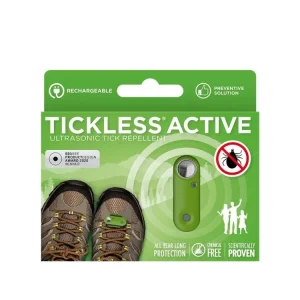 TICKLESS® ACTIVE Dobíjecí ultrazvukový odpuzovač klíšťat a blech pro lidi Green Akční Nabídka