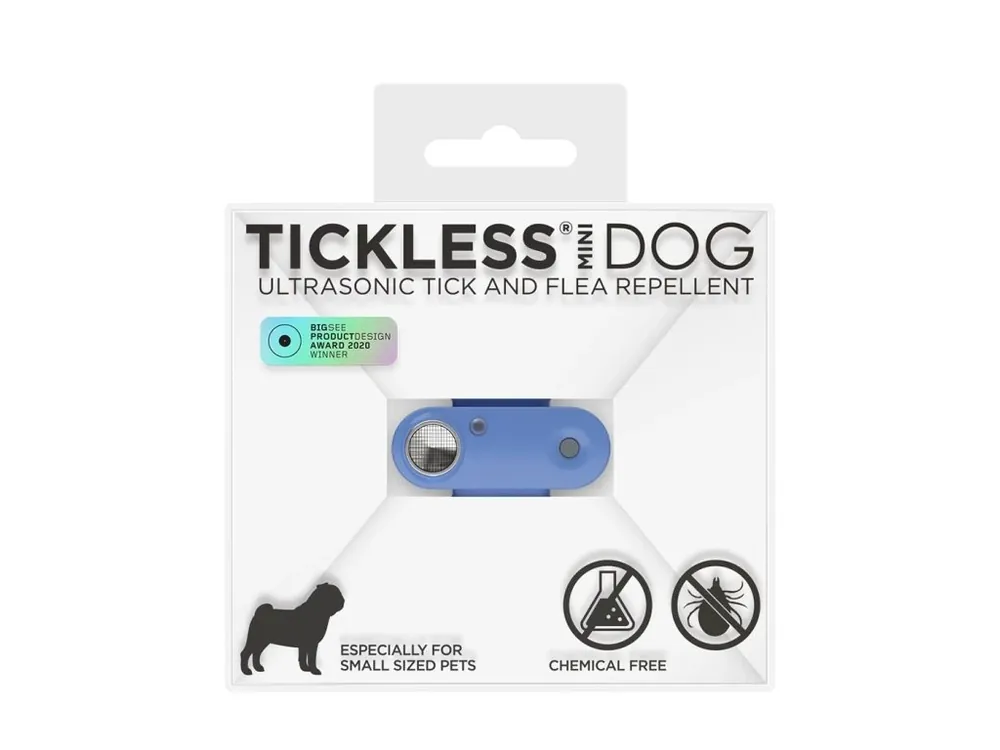 TICKLESS® Mini Nabíjecí ultrazvukový odpuzovač klíšťat pro psy a kočky Greek blue Super Cena