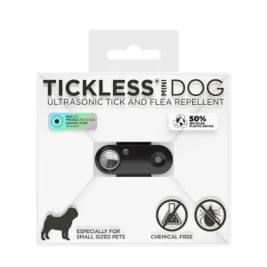 TICKLESS® Mini Nabíjecí ultrazvukový odpuzovač klíšťat pro psy a kočky Jet Black Značkový