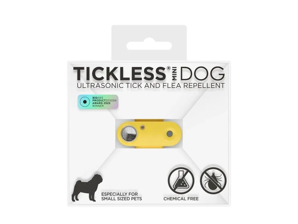TICKLESS® Mini Nabíjecí ultrazvukový odpuzovač klíšťat pro psy a kočky Marigold Autentický