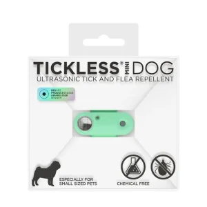 Speciální Cena TICKLESS® Mini Nabíjecí ultrazvukový odpuzovač klíšťat pro psy a kočky Mentha green