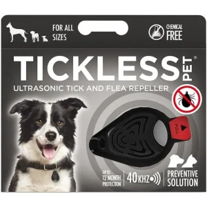 Expresní Doručení TICKLESS® PET Ultrazvukový odpuzovač proti klíšťatům pro psy černý