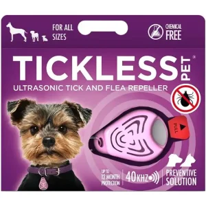 TICKLESS® PET Ultrazvukový odpuzovač proti klíšťatům pro psy růžový Kup Teď