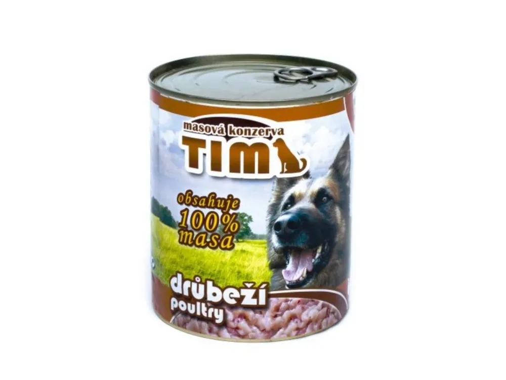 Cenová Bomba TIM Dog drůbeží, konzerva 800 g