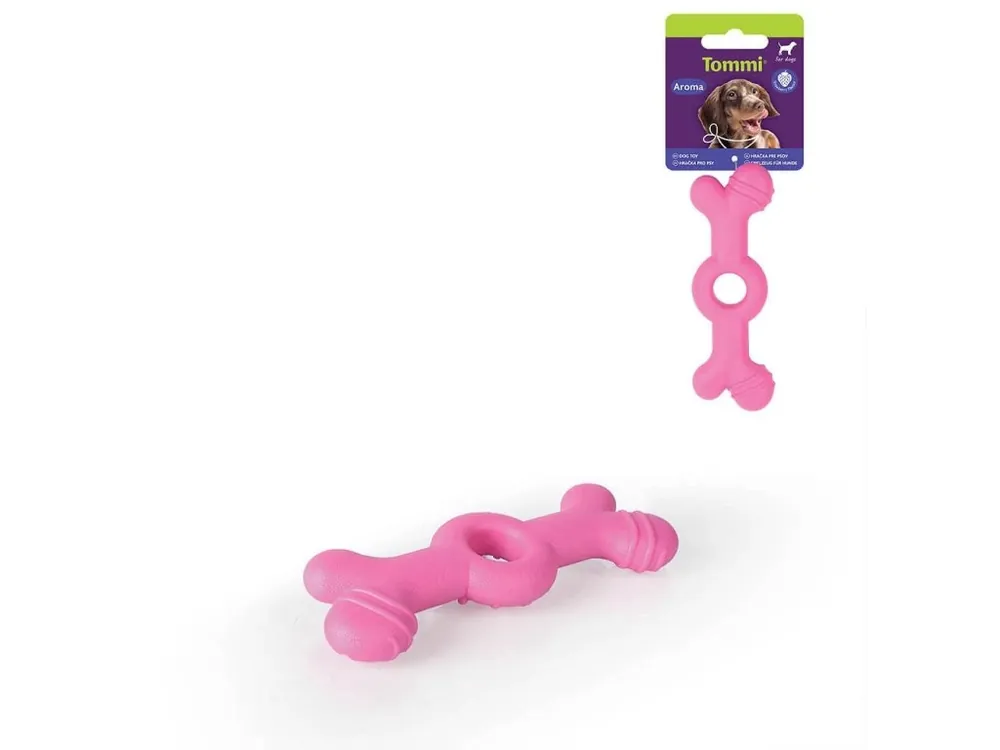 Tovární Cena Tommi Aroma kost malá, růžová 14cm