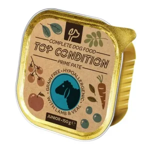 Top Condition Dog Puppy Lamb & Veal paté 150 g Víkendová Akce