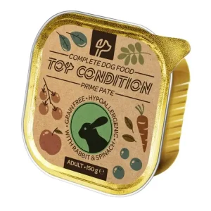 Top Condition Dog Rabbit & Spinach paté 150 g Aktuální