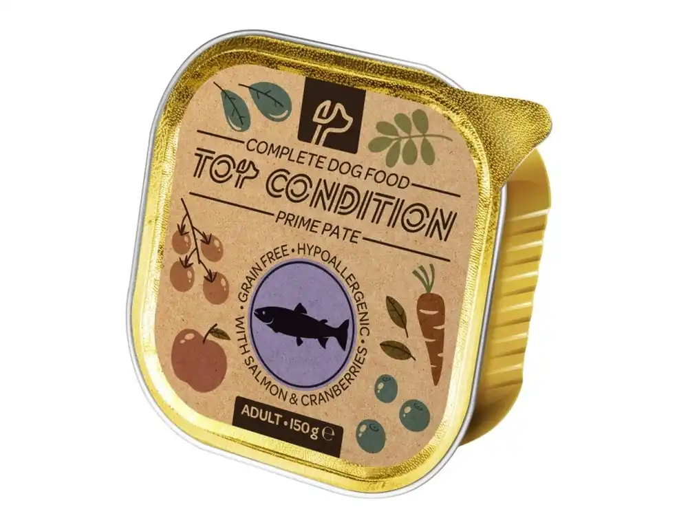 Top Condition Dog Salmon & Cranberries paté 150 g Must-Have
