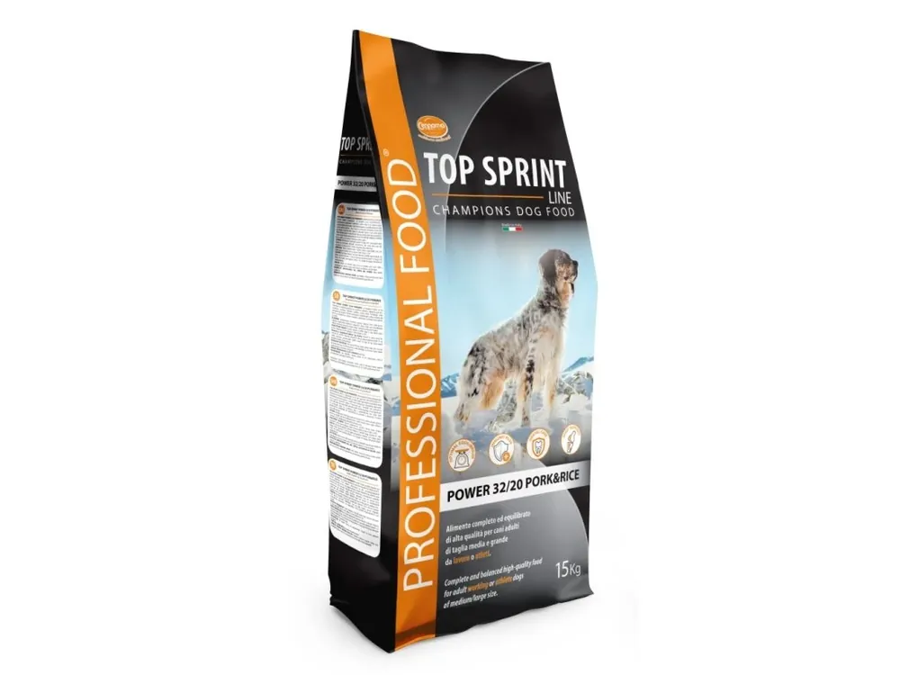 Expresní Doručení Top Sprint Power Pork & Rice 15 + 3 kg ZDARMA