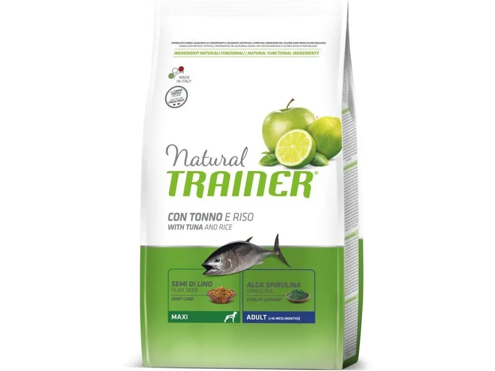 Nejlepší Volba TRAINER Natural Maxi Adult Ryba a ryze 12kg