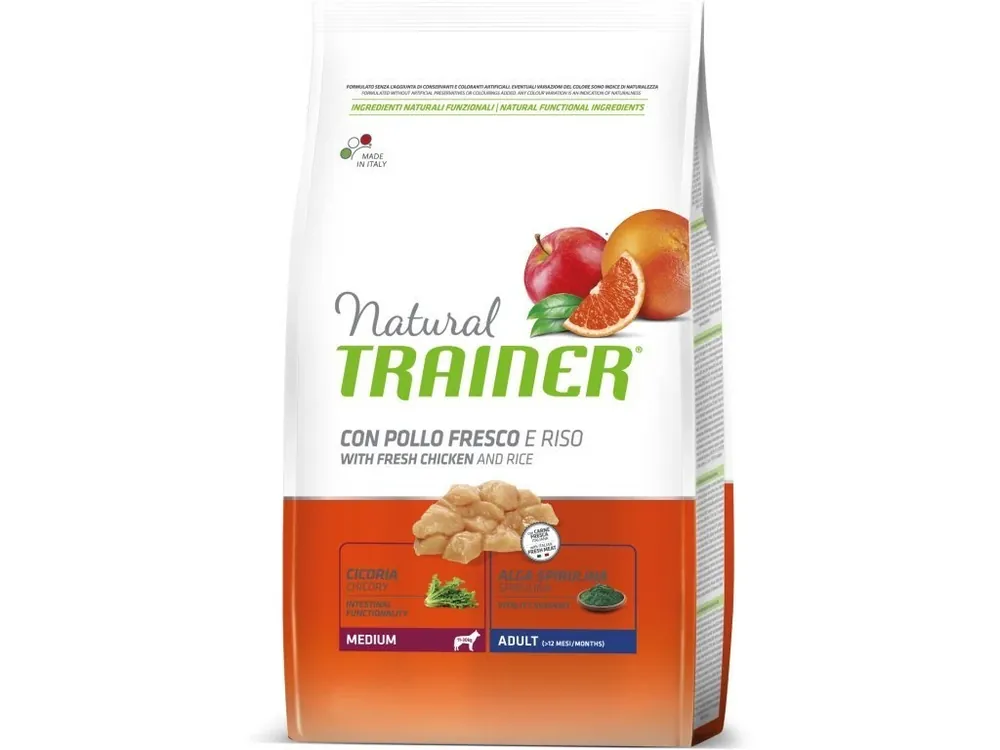 Zlevněný TRAINER Natural Medium Adult Cerstve kure 12kg