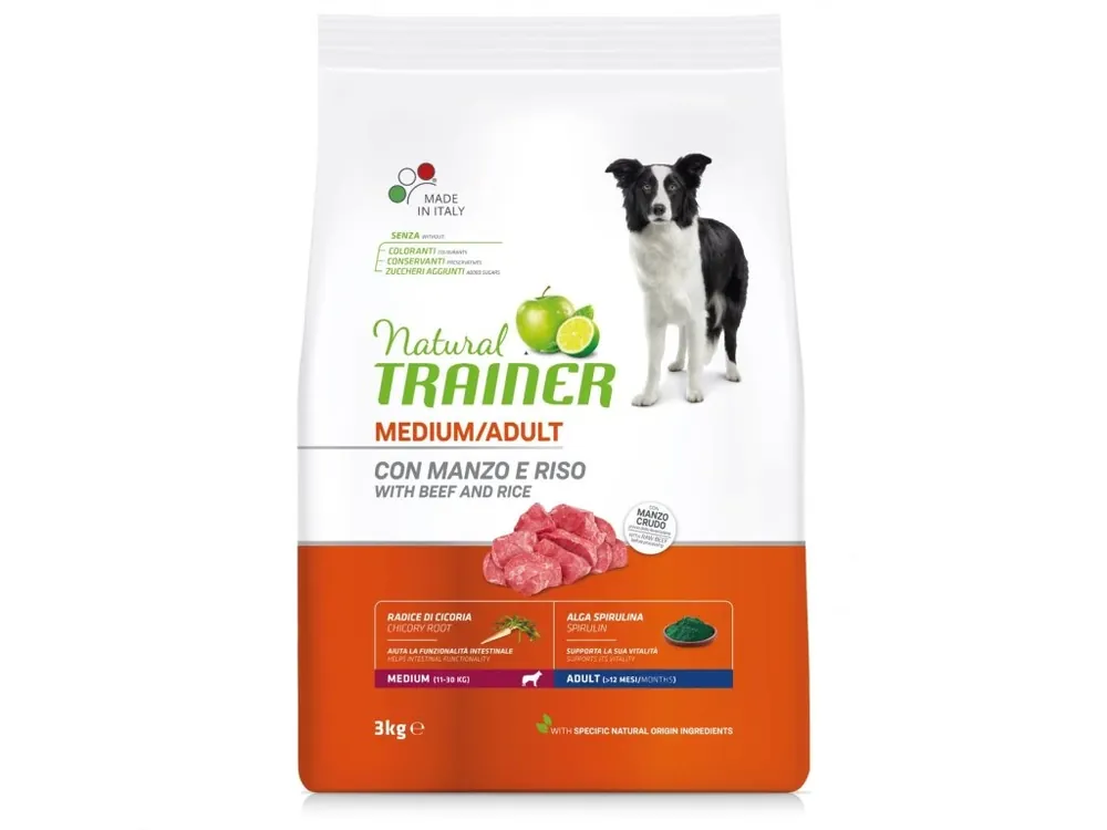 Objednat Nyní TRAINER Natural Medium Adult Hovezi a ryze 3kg
