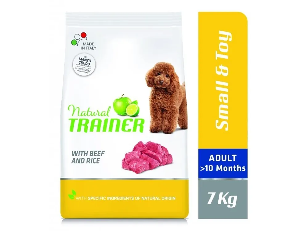 TRAINER Natural Small&Toy Adult Hovezi a ryze 7kg Výprodej