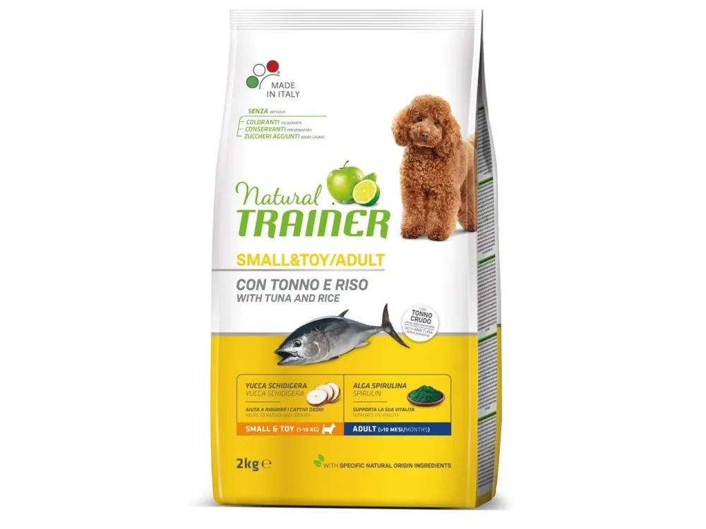 Super Cena TRAINER Natural Small&Toy Adult Ryba a ryze 2kg