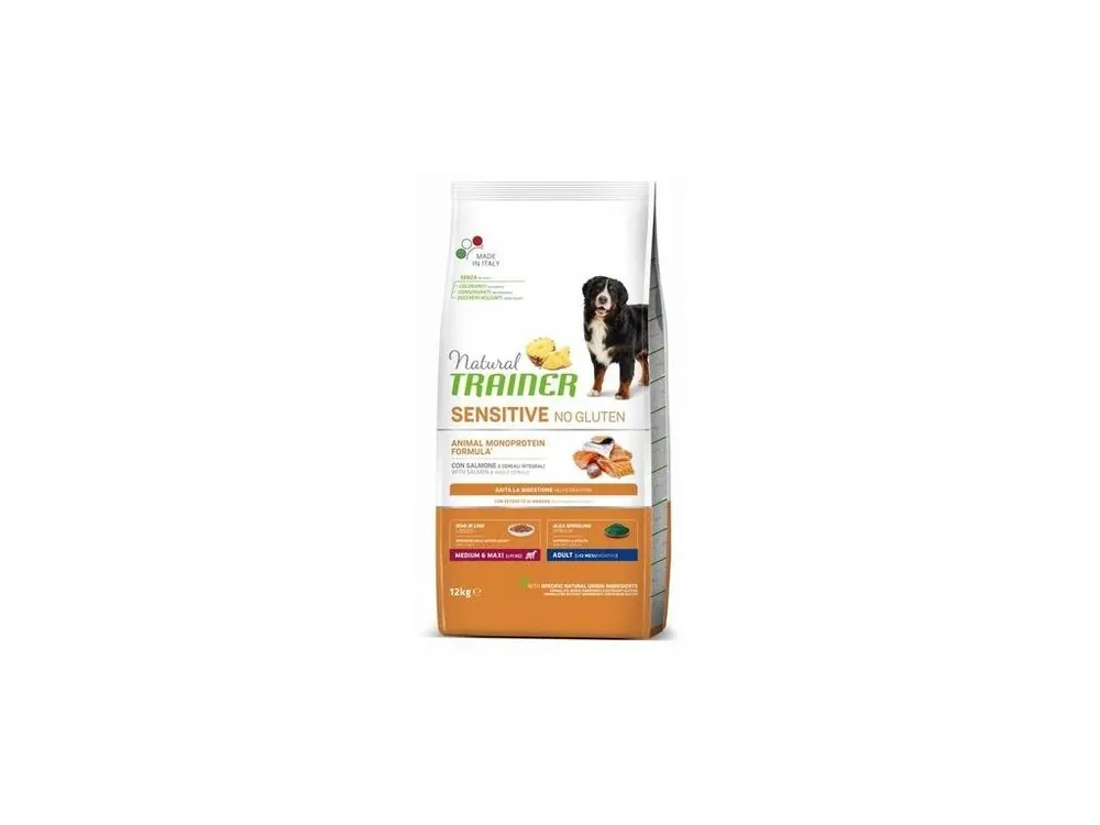 Aktuální Trainer Sensitive No Gluten Adult M/M Fish&Maize 12kg
