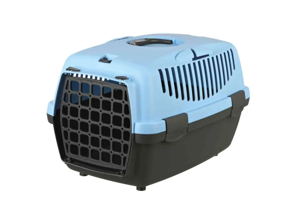 Časově Omezené Transportní box CAPRI I, XS 32x31x48cm (max. 6kg), tmavě šedá/pastelově modrá