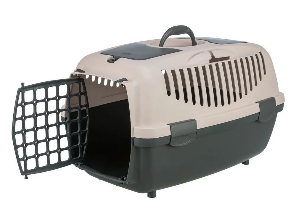 Nejprodávanější Transportní box CAPRI II, XS-S 37x34x55cm (max. 8kg), tmavě šedá/tělová