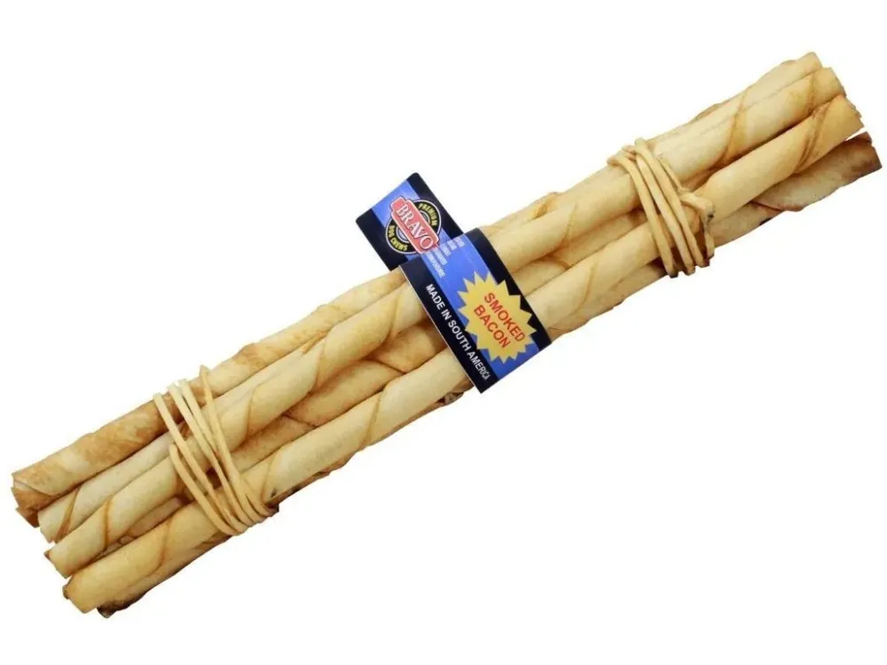 Expresní Doručení Tyčka z hovězí k. Bacon 10ks – slanina – 25 cm