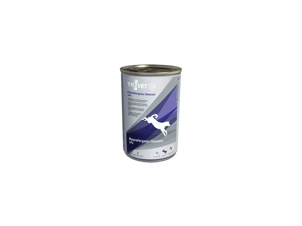 Originální Trovet pes VPD Hypoallergenic konz. venison 400g