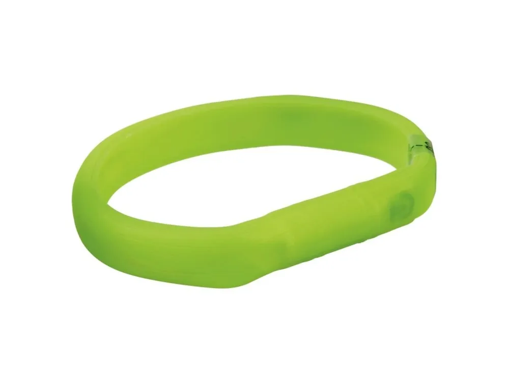USB svítící obojek PLOCHÝ, zelený (RP 2,10 Kč) Akční Cena