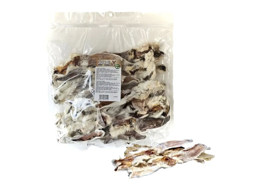 Uši králičí se srstí sušené JUKO 250 g Akce