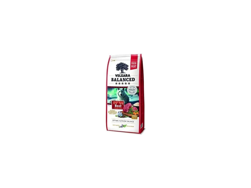 Velxara Balanced FM Dog Adult Monoprot.Beef&Rice 12kg Rychlé Dodání