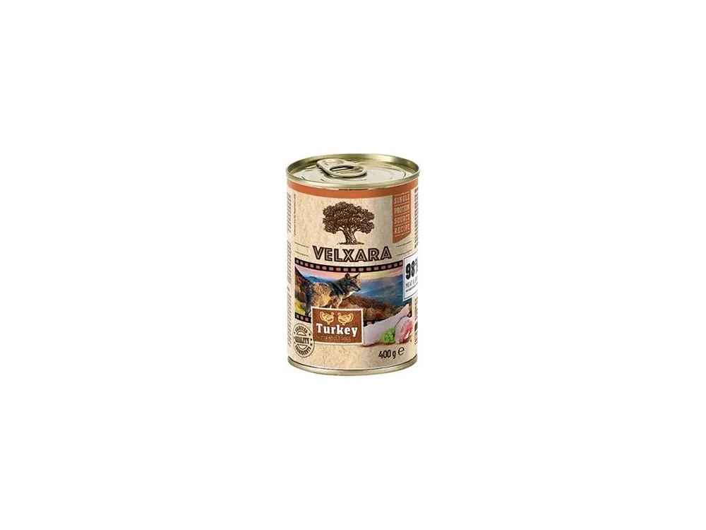 Oblíbený Velxara Paté Dog Adult Turkey 400g