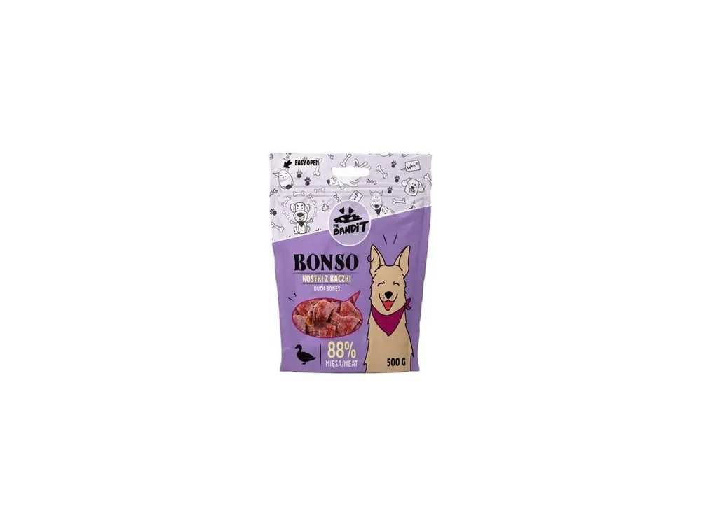 Sezónní Sleva VetExpert Mr.Bandit pochoutka BONSO kachní kosti 500g