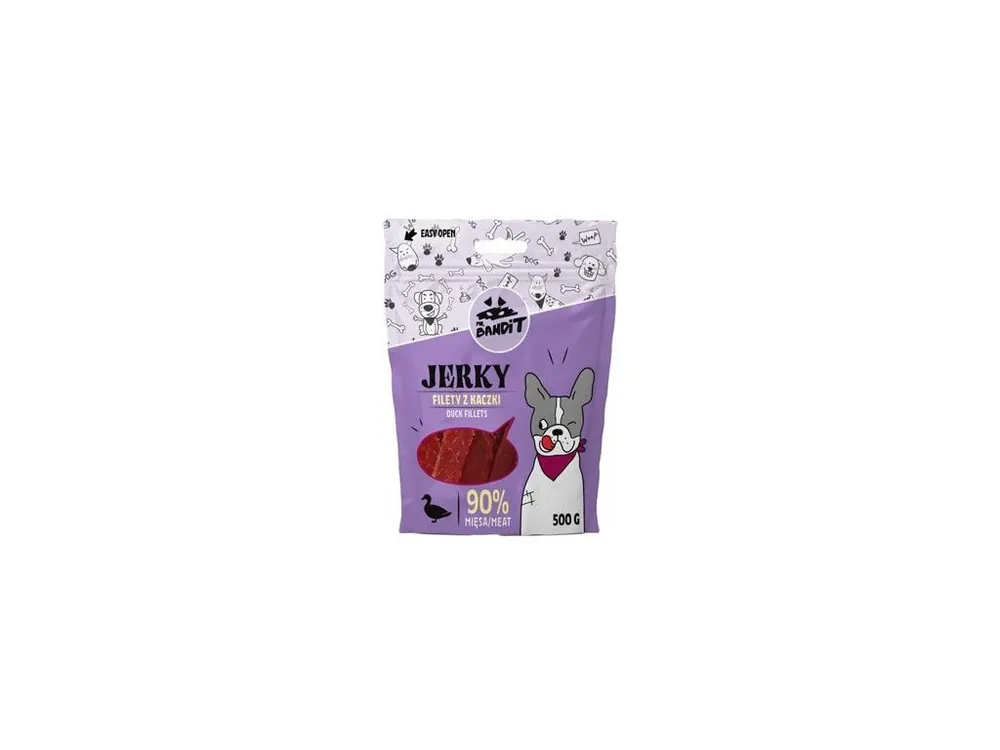 Aktuální VetExpert Mr.Bandit pochoutka JERKY kachní filety 80g