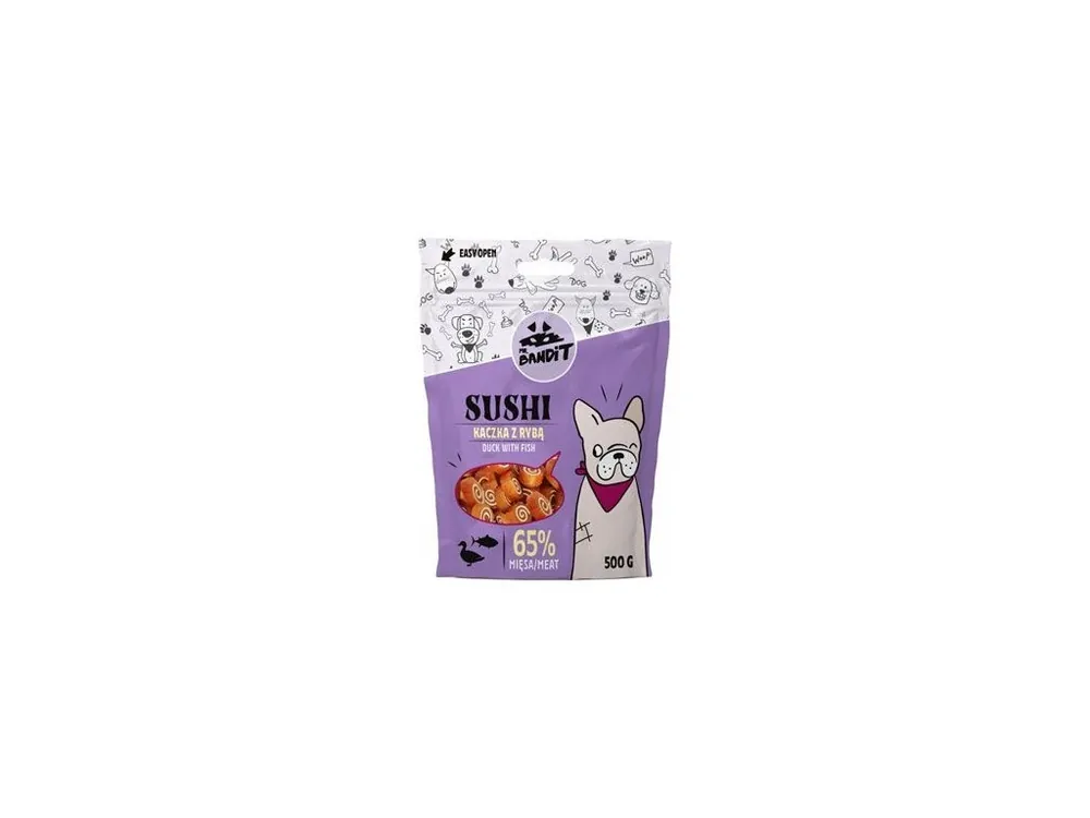 VetExpert Mr.Bandit pochoutka SUSHI kachna a ryba 500g Hit Sezóny