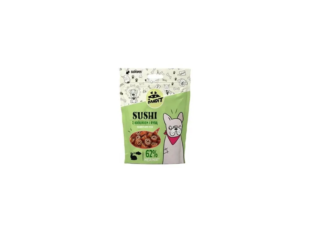 Sezónní Sleva VetExpert Mr.Bandit pochoutka SUSHI králík a ryba 80g