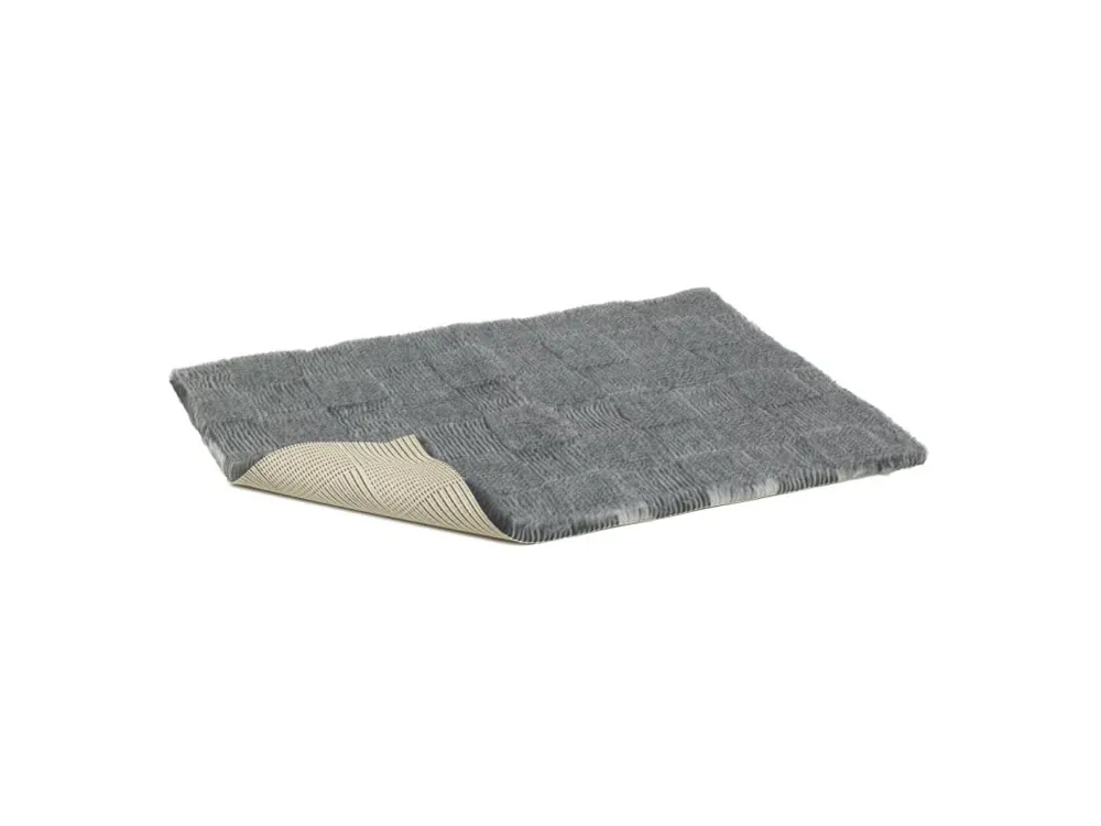 Vetbed protiskluz / Drybed šedá skládaný vzor 75 x 50 cm, vlas 30 mm Zlevněný
