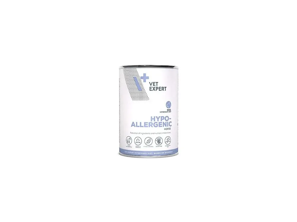 Originální VetExpert VD 4T Hypoallergenic Horse Dog konz. 400g