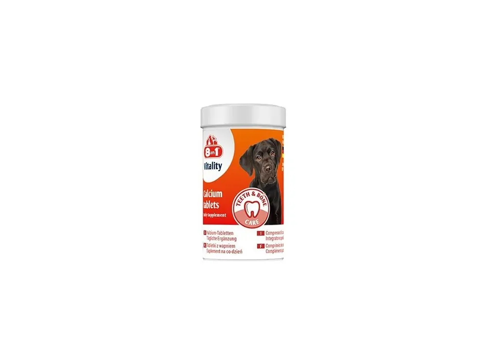 Vitality Calcium 8in1 for All Dogs 155tbl Vrácení Zdarma