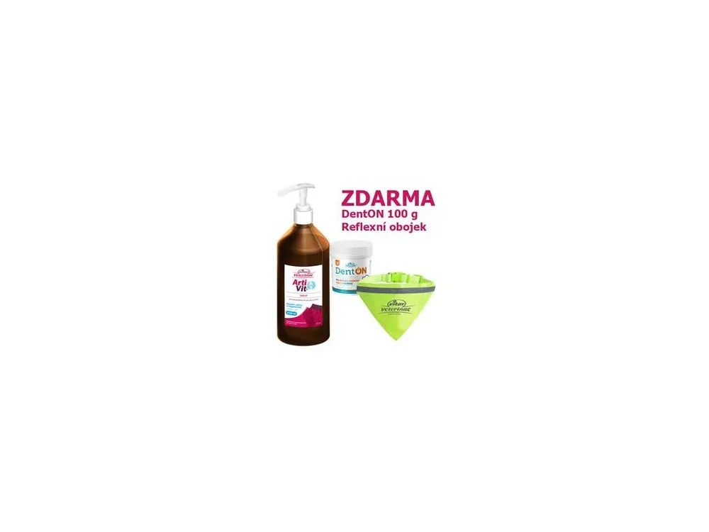Sezónní Sleva VITAR ArtiVit Sirup 1000ml+DentON100g+ reflexní obojek