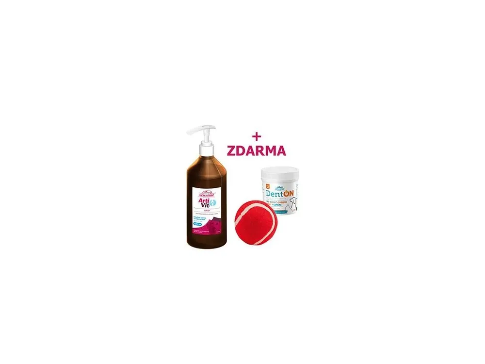 VITAR ArtiVit Sirup 1000ml+DentON100g+aportovací míček Vysoce Kvalitní