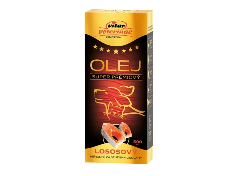 Značkový VITAR Veterinae Lososový olej 500ml