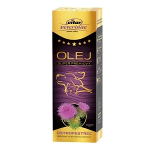 Vitar Veterinae Ostropestřec olej 1000 ml Vysoce Kvalitní