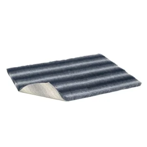 Novinka Vetbed protiskluz / Drybed modrá pruhy 75 x 50 cm, vlas 30 mm
