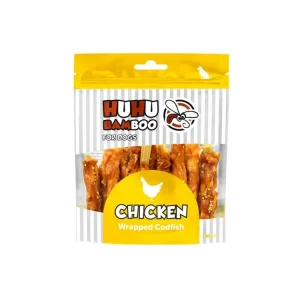 VO Huhubamboo tyčinky z tresky obalené kuřecím se sezamem 250 g Oblíbený