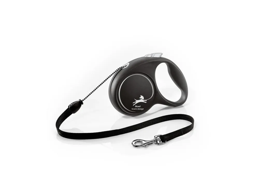 Nízká Cena Vodítko Flexi Black Design lanko M černé 5m
