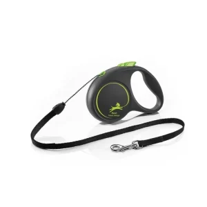 Přímo Od Výrobce Vodítko Flexi Black Design lanko S zelené 5m