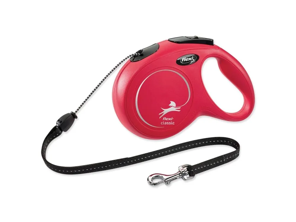 Bezpečná Platba Vodítko Flexi Classic New lanko M červené 8m
